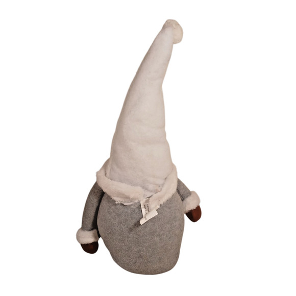 Christmas Gnome Decoration Plush Doll Nordic Santa Elf Gray White Beard Holiday - Picture 4 of 10